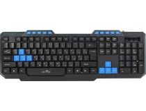 Клавиатура OKLICK 750G Black-Blue  USB  104КЛ+10КЛ М/Мед 337452 