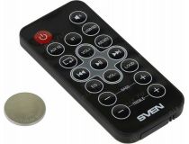 Колонки SVEN SPS-721 Black (2x25W, дерево, Bluetooth, SD, USB, ПДУ)