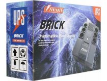 UPS 800VA PowerMAN Brick 800, 6 евро розеток, защита телефонной линии/RJ45
