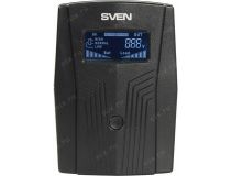UPS 650VA SVEN Pro 650 Black  LCD, USB, защита RJ45