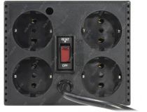 Стабилизатор PowerCom TCA-3000 Black (вх.187~253 В, вых. 220V±5%, 4 розетки Euro)