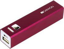 Внешний аккумулятор CANYON CNE-CSPB26R (USB 1A, 2600mAh, Li-Ion)