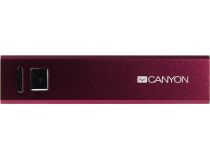 Внешний аккумулятор CANYON CNE-CSPB26R (USB 1A, 2600mAh, Li-Ion)