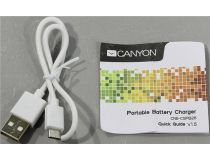 Внешний аккумулятор CANYON CNE-CSPB26R (USB 1A, 2600mAh, Li-Ion)