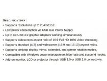 STLab U-1490 (RTL) USB 3.0 to VGA Adapter