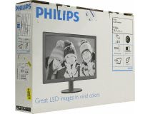 23.6 ЖК монитор PHILIPS 243V5QSBA/01 (LCD, 1920x1080, D-Sub, DVI)