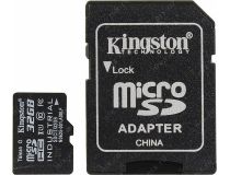Kingston SDCIT/32GB microSDHC Memory Card 32Gb UHS-I U1 + microSD-- SD Adapter