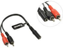 Hama 122375  Кабель-адаптер Jack3.5-F -- 2RCA-M