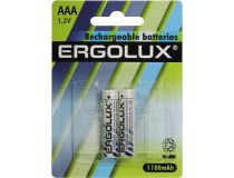 Аккумулятор Ergolux NHAAA1100BL2 (1.2V, 1100mAh) NiMh, Size AAA  уп. 2 шт 
