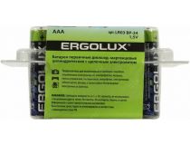 Ergolux LR03 BP-24 Size AAA, щелочной (alkaline)  уп. 24 шт 