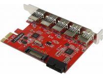 Orient VA-3U5219PE (OEM) PCI-Ex1, USB3.0, 5 port-ext, 19 pin port-int