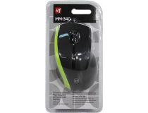 Defender Optical Mouse MM-340 Black&Green  (RTL) USB 3btn+Roll 52346 