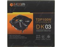 ID-Cooling  ID-CPU-DK-03  (3пин,1155/AM2/AM3/FM2,26.4дБ,1600об/мин, Al)