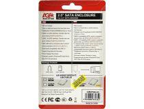 AgeStar 3UBCP3-Blue (Внешний бокс для 2.5  SATA HDD, USB3.0)