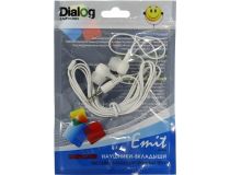 Наушники Dialog EP-10w White (шнур 1м)