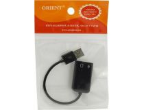 Orient AU-01S USB адаптер для наушников с микрофоном