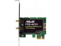 ASUS PCE-AC51 Dual-Band Wireless PCI-E Adapter (802.11a/b/g/n/ac, PCI-Ex1)