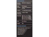 ASUS PCE-AC51 Dual-Band Wireless PCI-E Adapter (802.11a/b/g/n/ac, PCI-Ex1)