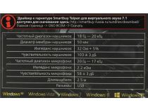 Наушники с микрофоном SmartBuy RUSH TAIPAN SBHG-3200 (USB, шнур 2.5м, с регулятором громкости)