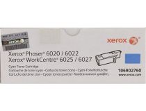 Тонер-картридж XEROX 106R02760 Cyan для Phaser 6020/6022,WorkCentre 6025/6027