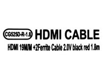 VCOM CG525D-R-1.8м Кабель HDMI to HDMI (19M -19M) 1.8м 2 фильтра ver2.0