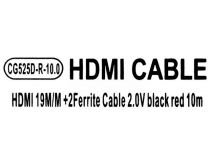 VCOM CG525D-R-10м Кабель HDMI to HDMI (19M -19M) 10м 2 фильтра ver2.0