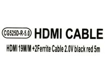 VCOM CG525D-R-5м Кабель HDMI to HDMI (19M -19M) 5м 2 фильтра ver2.0
