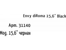 Рюкзак Envy diRoma  31140  (нейлон, чёрный, 15.6 )