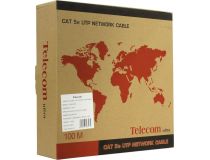 Кабель FTP 4 пары кат.5e бухта 100м  Telecom Ultra TFS44150E 