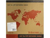 Кабель FTP 4 пары кат.5e бухта 100м  Telecom Ultra TFS44150E 