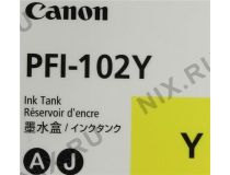 Чернильный контейнер Canon PFI-102Y Yellow для iPF500/510/600/605/610/650/655/700/710/720/750/755/760/765
