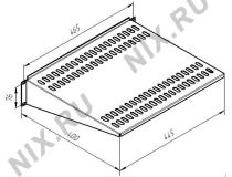 NT SC400 G Полка 19 консольная, серая L=400 мм, перфорированная, 2U