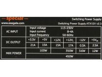 Блок питания ExeGate UNS450 ES261568RUS  450W ATX (24+4+6/8пин)