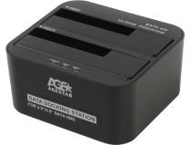 AgeStar 3UBT6(-6G)-Black SATA Docking Station (для подключения 3.5 /2.5 SATA HDD, USB3.0)