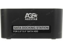 AgeStar 3UBT6(-6G)-Black SATA Docking Station (для подключения 3.5 /2.5 SATA HDD, USB3.0)