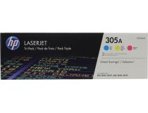 Картридж HP CF370AM (№305A) Tri-Pack Yellow/Magenta/Cyan для HP LJ 300/400, M351/375/451/475