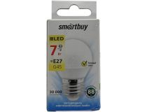 Smartbuy SBL-G45-07-30K-E27 (E27, 550 люмен, 3000К, 7Вт, 160-240В)