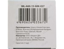 Smartbuy SBL-A60-13-60K-E27  (E27, 6000К, 13Вт, 160-240В)