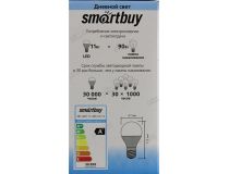 Smartbuy SBL-A60-11-40K-E27-A (E27, 880 люмен, 4000К, 11Вт, 160-240В)