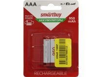 Аккумулятор Smartbuy SBBR-3A02BL950 (1.2V, 950mAh) NiMh, Size  AAA  уп. 2 шт 