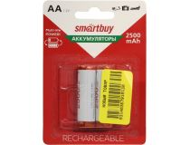Аккумулятор Smartbuy SBBR-2A02BL2500 (1.2V, 2500mAh) NiMh, Size AA  уп. 2 шт 
