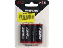 Smartbuy SBBZ-2A04B, Size AA , 1.5V, солевый  уп. 4 шт 