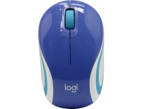 Logitech Wireless Mouse M187 Blue 910-002733  (RTL) USB 3btn+Roll, беспроводная