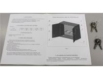Шкаф технический навесной 1000х900х400 IP 31,с монтажной панелью, крейтовыми направляющими