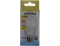Smartbuy SBL-A60-11-30K-E27-A (E27, 850 люмен, 3000К, 11Вт, 160-240В)