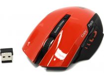 JETACCESS Comfort Wireless Optical Mouse OM-U54G Red (RTL) USB 6btn+Roll, беспроводная