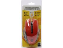 JETACCESS Comfort Wireless Optical Mouse OM-U54G Red (RTL) USB 6btn+Roll, беспроводная