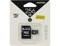SmartBuy Ultimate SB256GBSDCL10-01 microSDXC Memory Card 256Gb UHS-I U1 + microSD-- SD Adapter