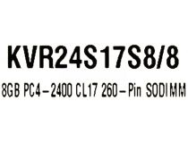 Kingston KVR24S17S8/8 DDR4 SODIMM 8Gb  PC4-19200 CL17 (for NoteBook)