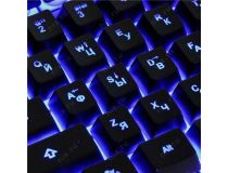 Клавиатура OKLICK 770G Grey-Black USB  104КЛ, подсветка клавиш 405625 